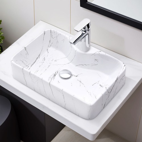 White marble bathroom sink - marble,
