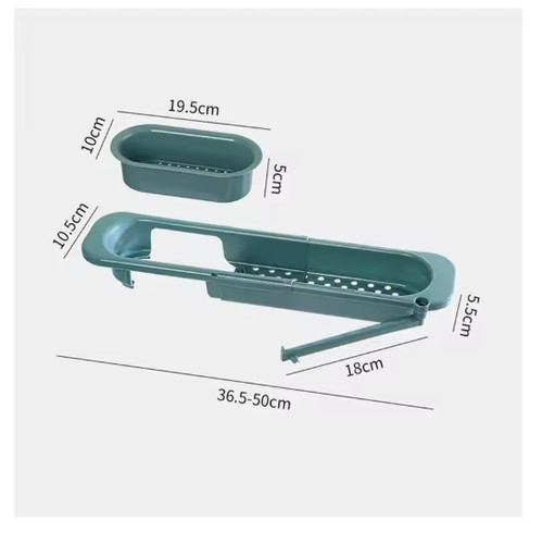 Telescopic sink shelf - telescopic, drainer