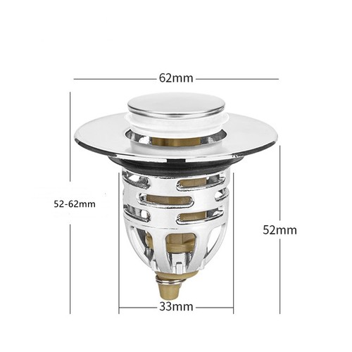 Universal bathroom sink plug - universal,