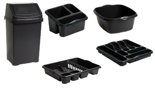 Swing bin dish - dish, drainer